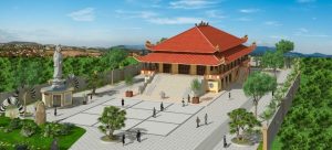 Bản vẽ phối cảnh chùa Thanh Nghiêm